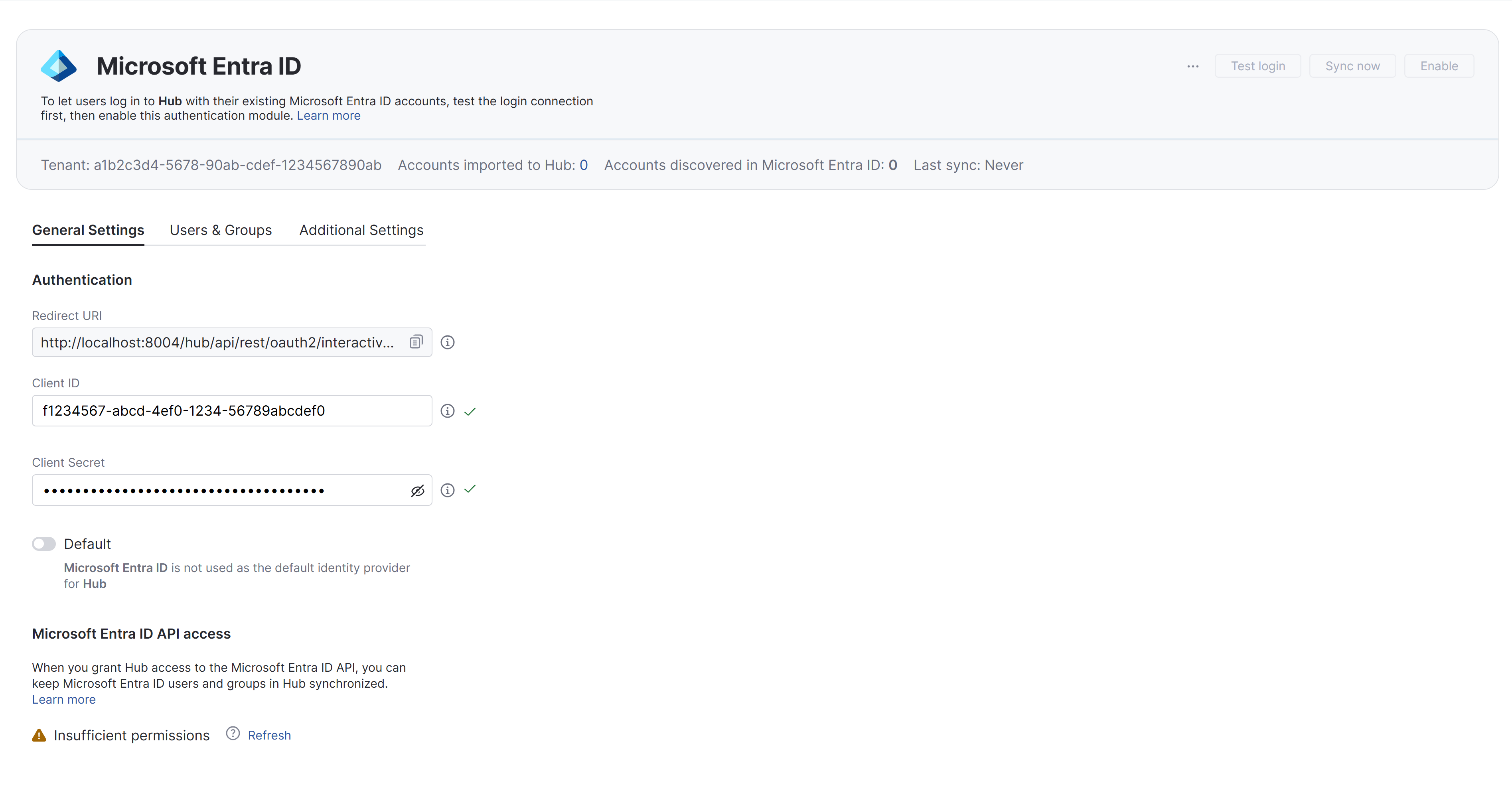 The Entra ID auth module The Entra ID auth module