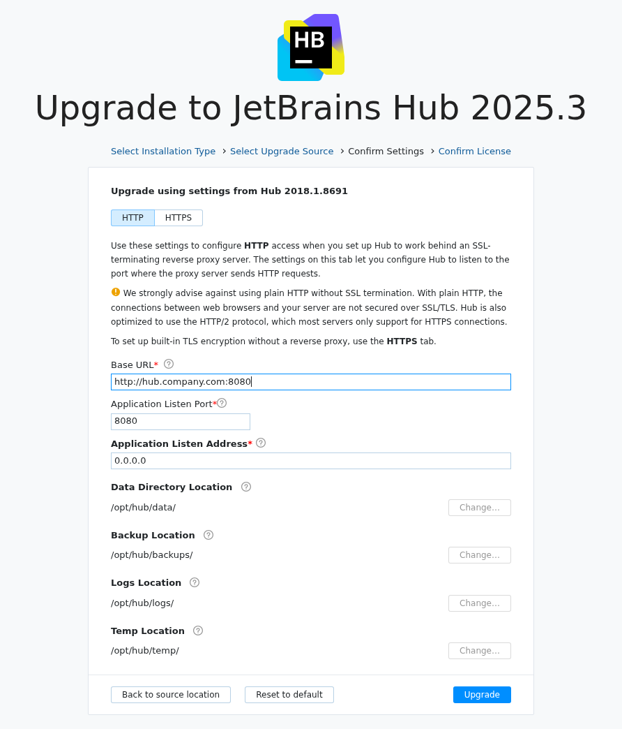 Docker upgrade confirm settings Docker upgrade confirm settings