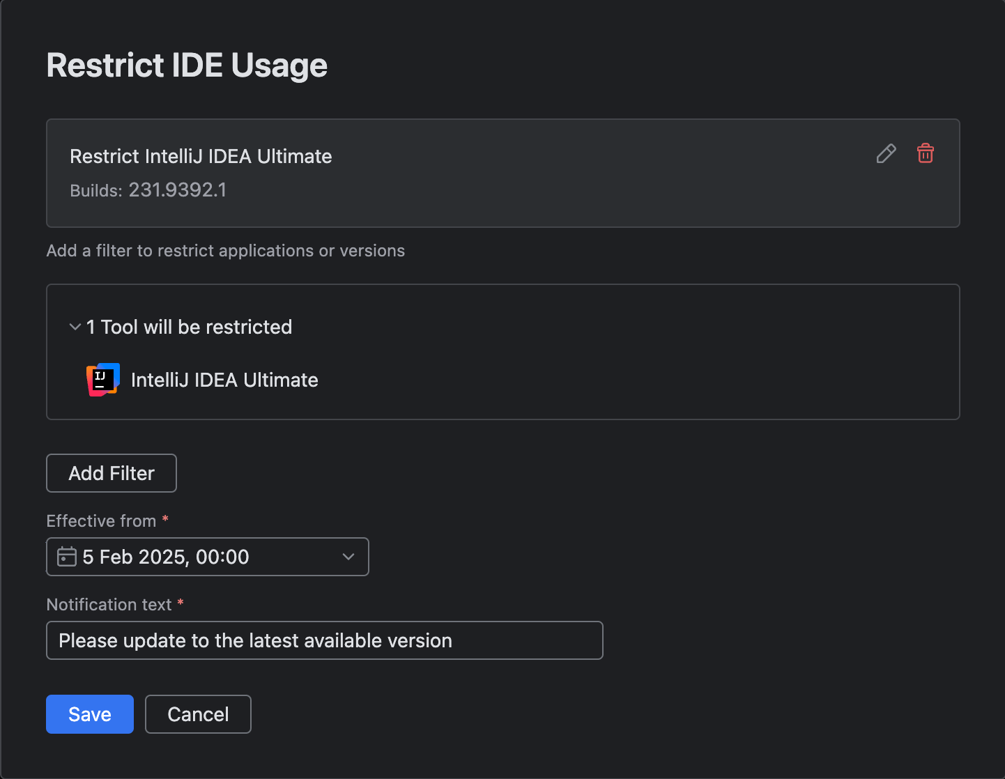 利用可能なアプリケーションを構成する | IDE Services Cloud ドキュメント