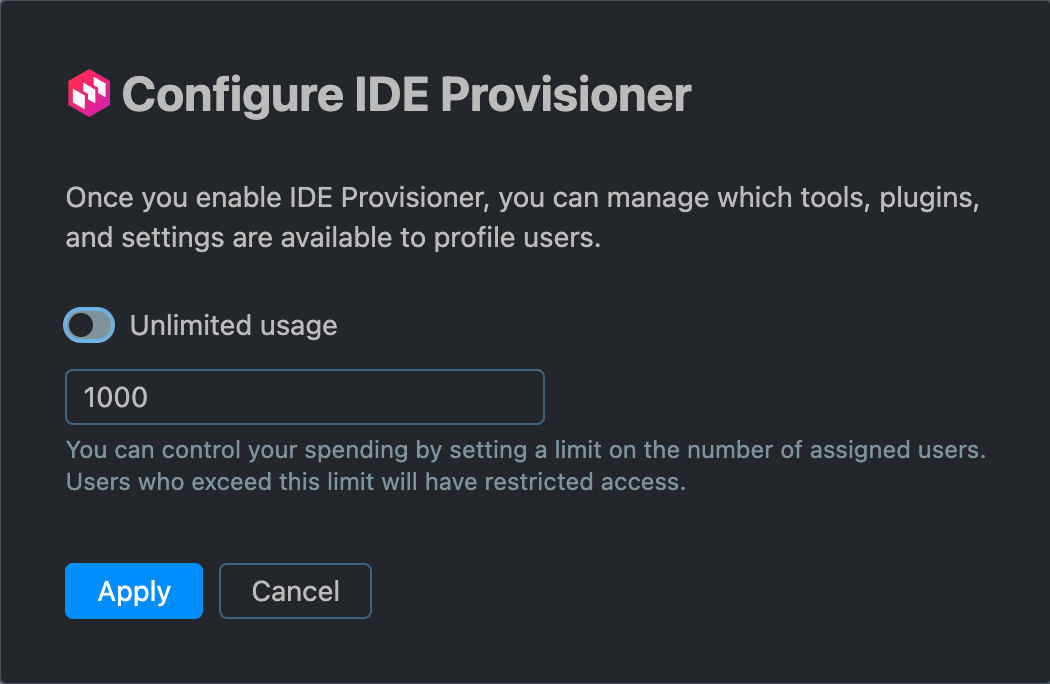 Manage IDE Provisioner | IDE Services Cloud Documentation