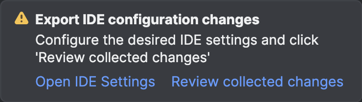 Export IDE settings. Step 1