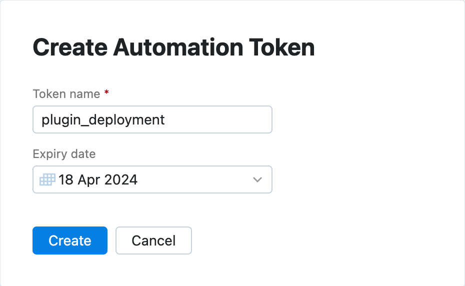 New automation token