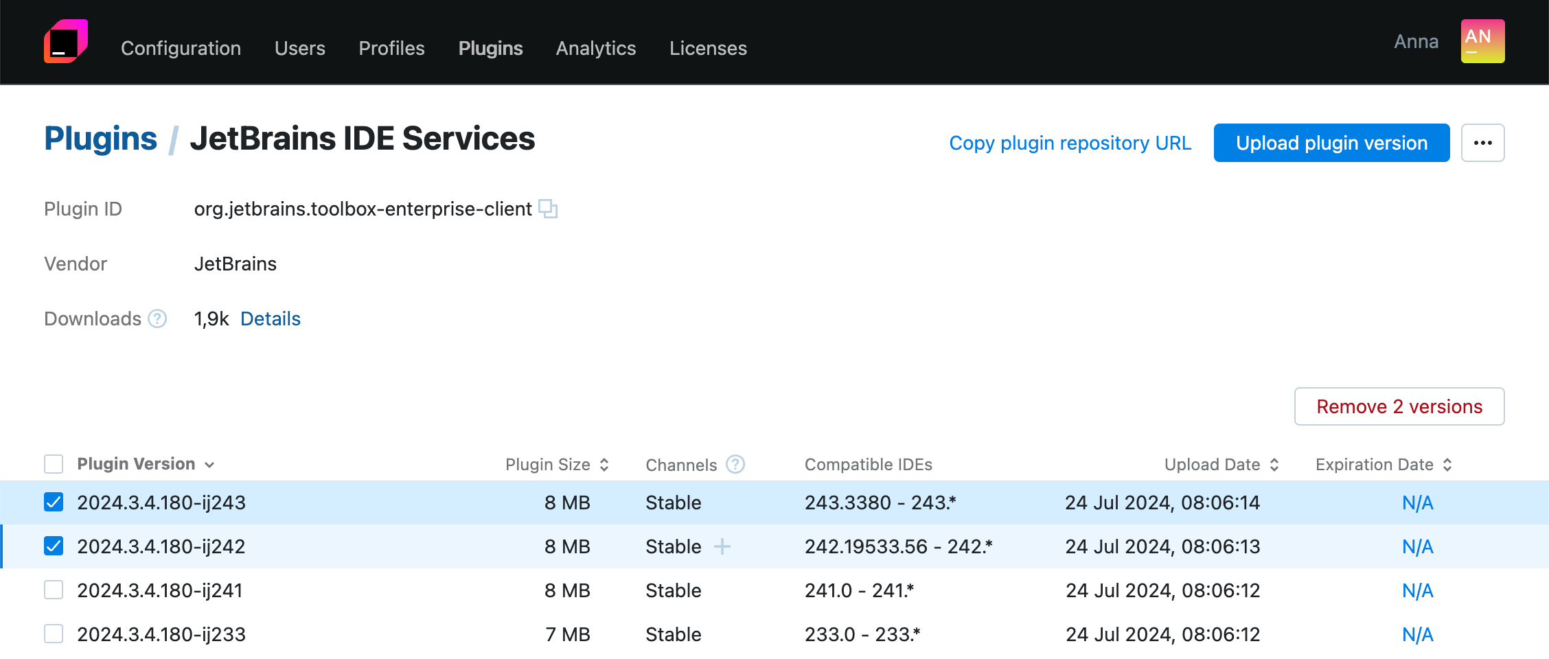 Plugin details