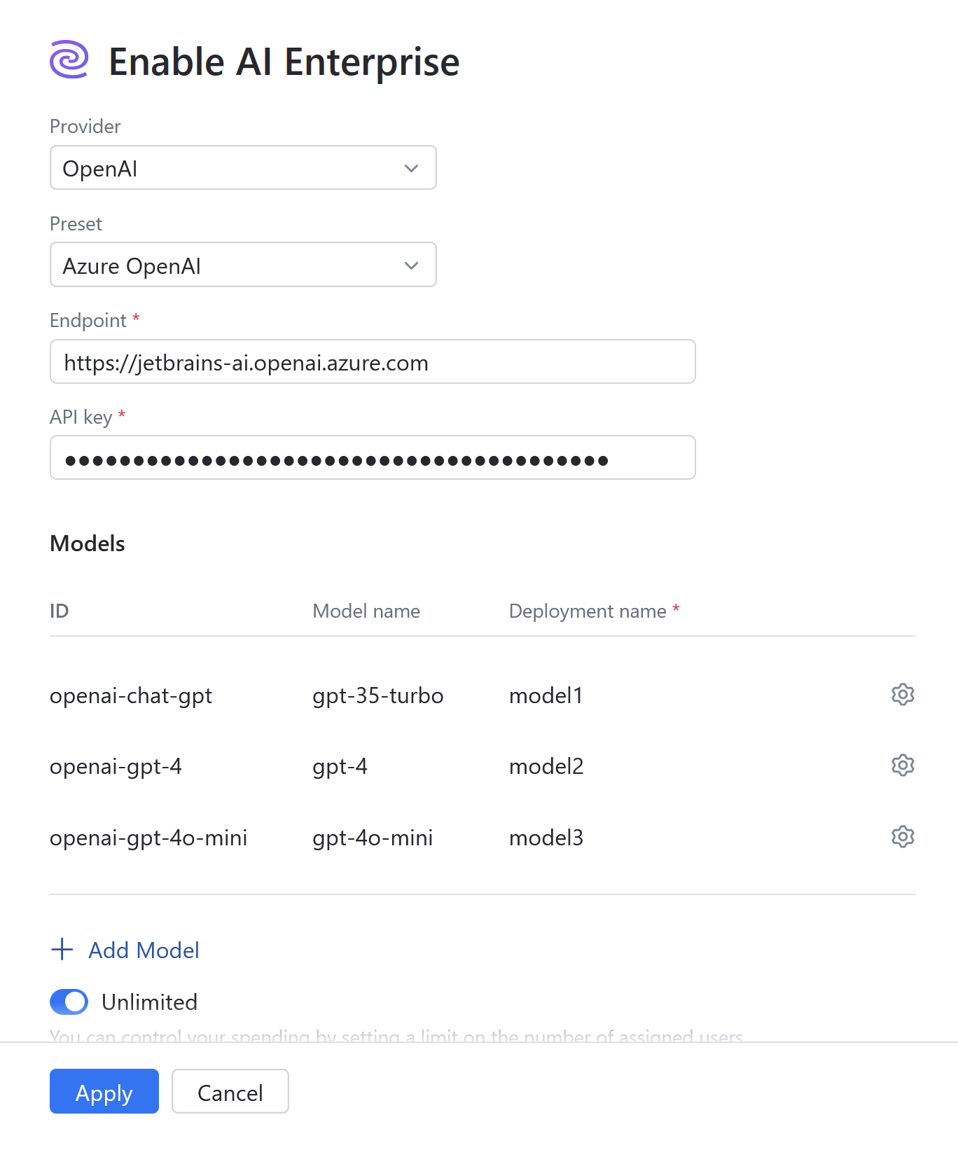 Configure Azure OpenAI