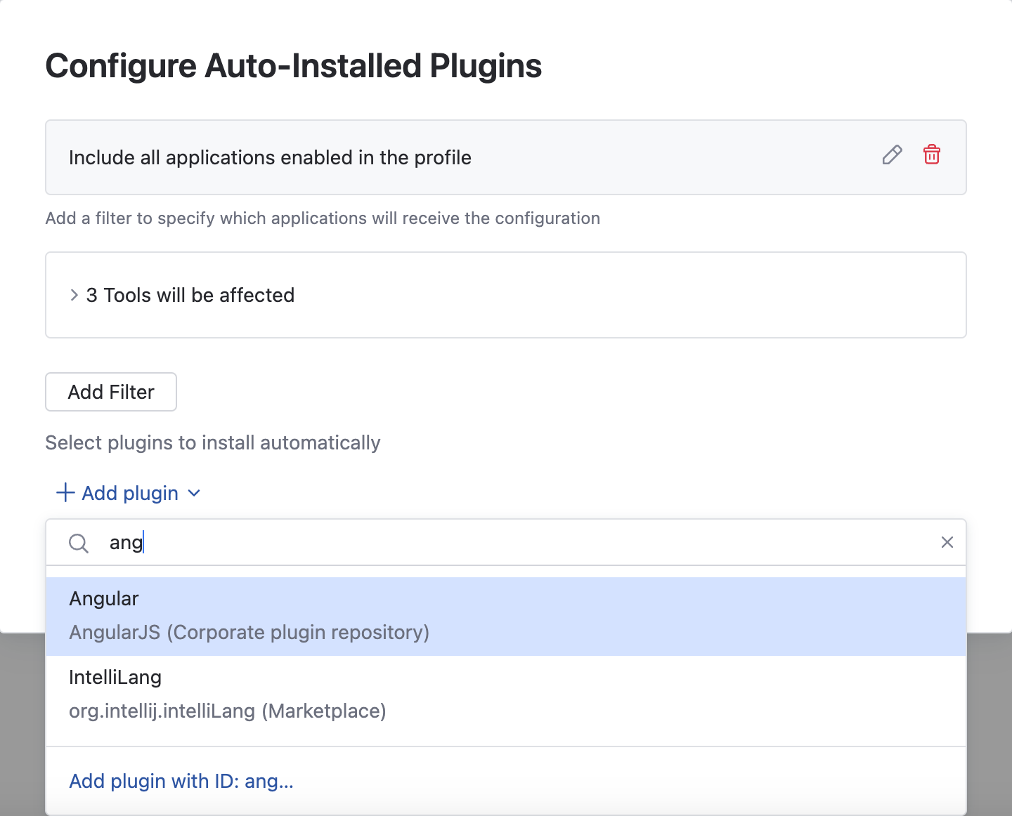 Search for a plugin