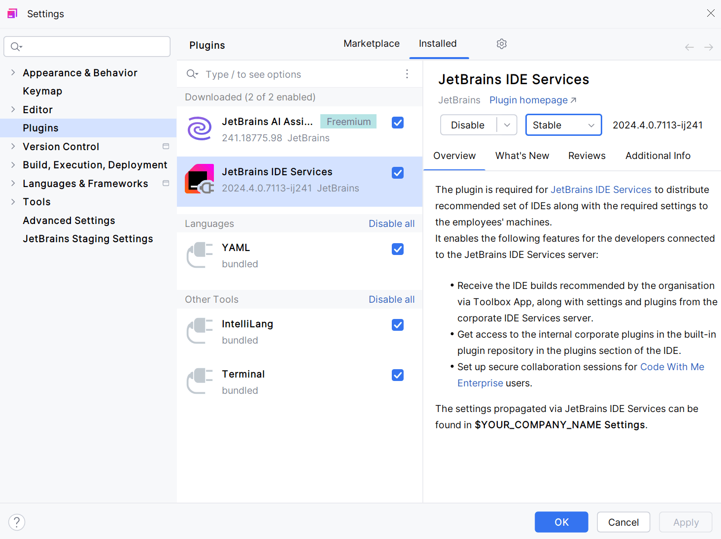 Configure plugin channel Configure plugin channel