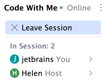 Leave Session Leave Session