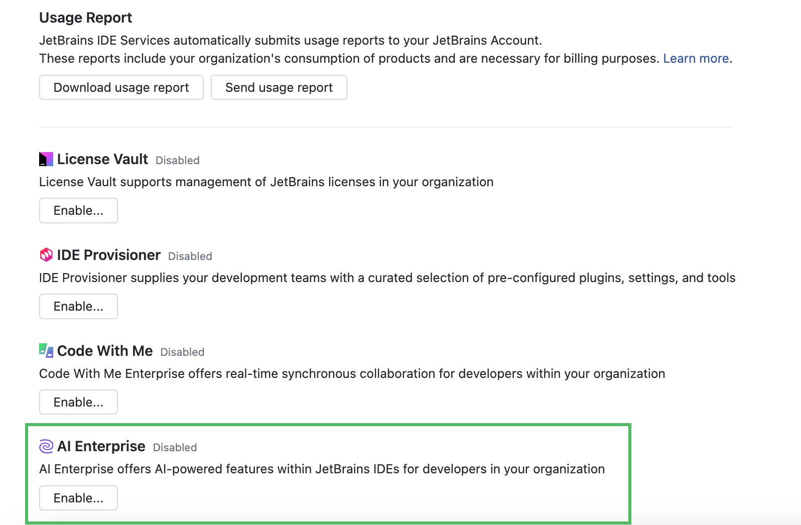 Enable AI Enterprise Enable AI Enterprise