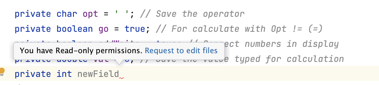 Permissions notification Permissions notification