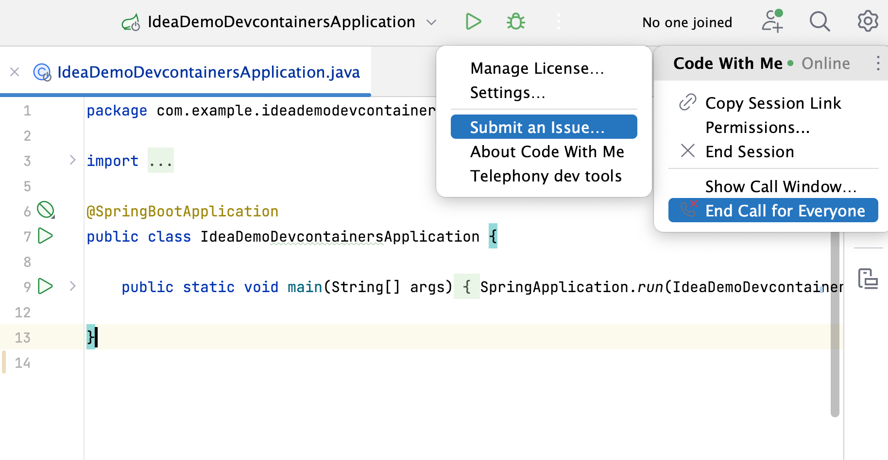 Submit an Issue Submit an Issue