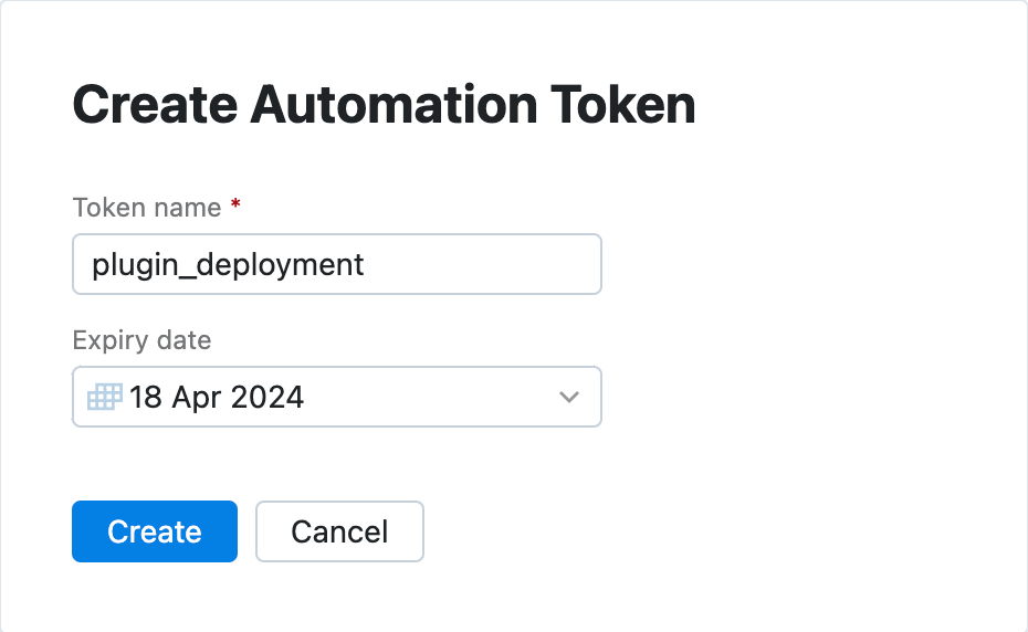 New automation token New automation token
