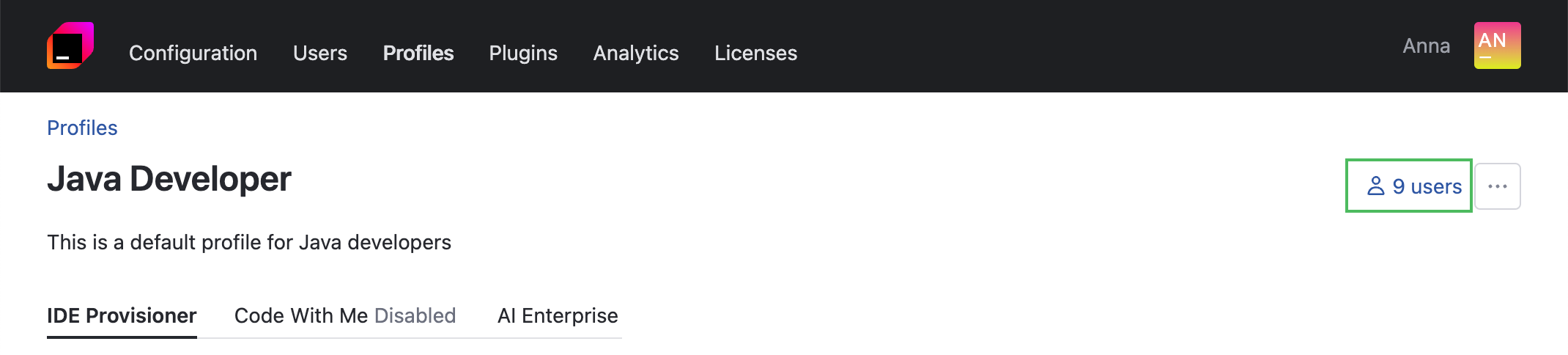 Go to the list of profile users Go to the list of profile users