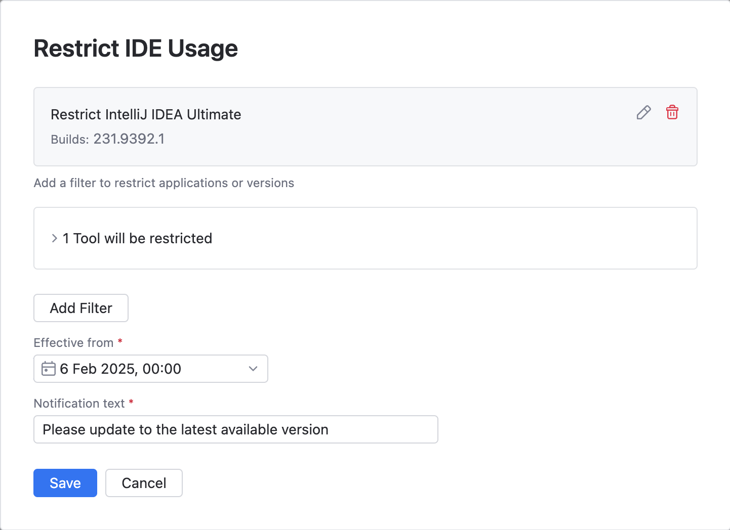 Create a force update Create a force update