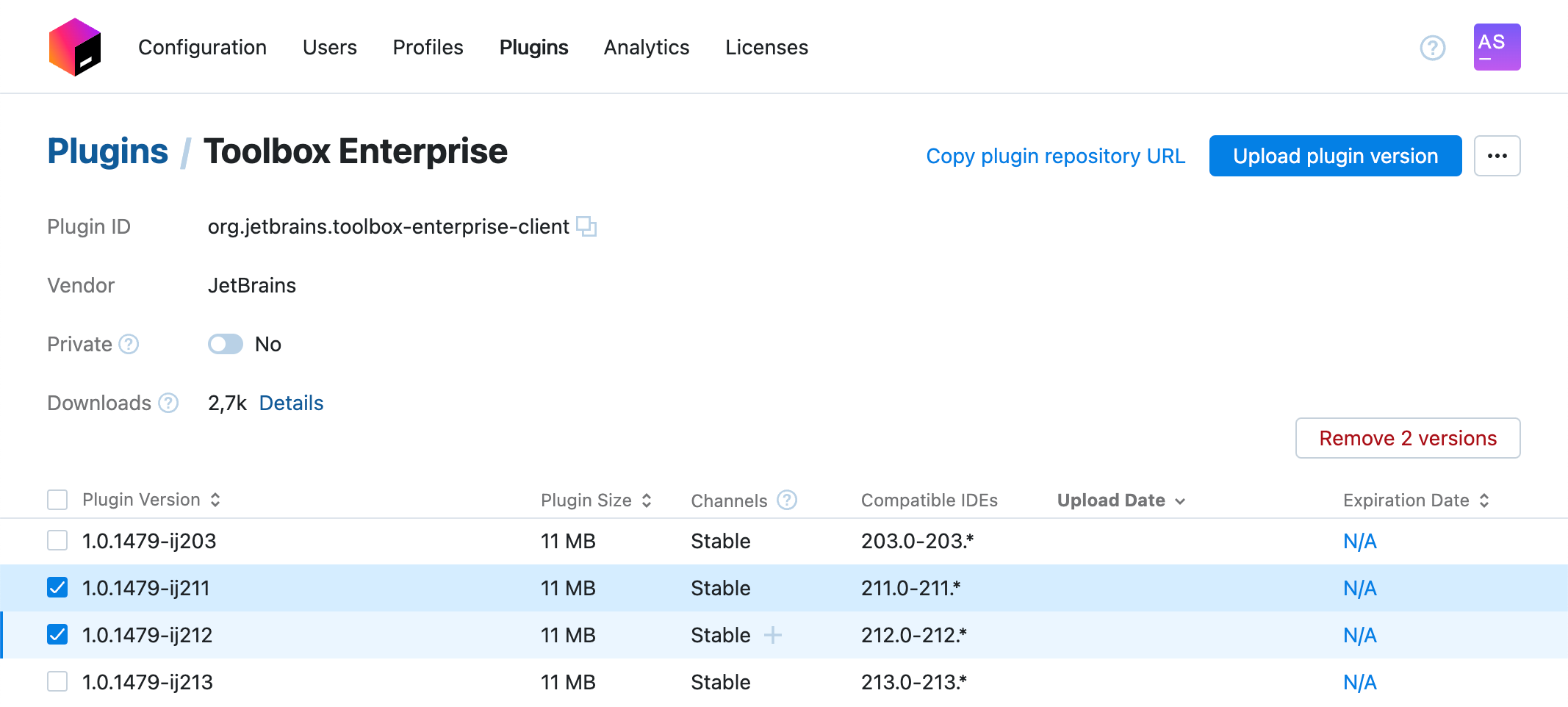 Plugin details