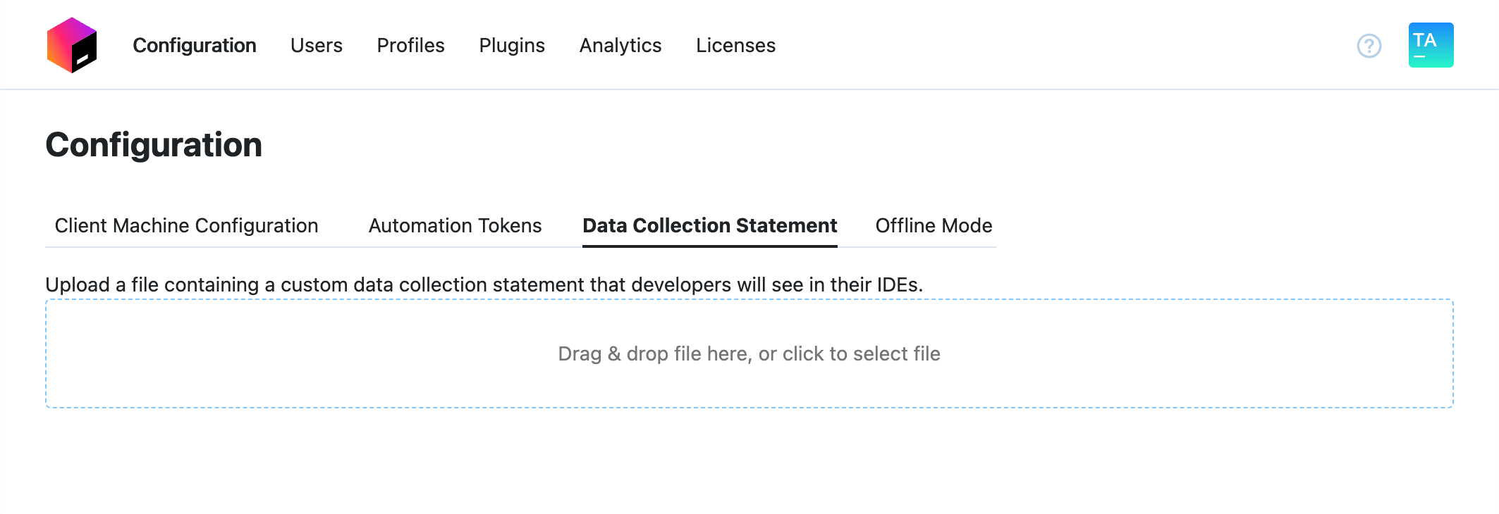 Customize the text of Data Collection Agreement