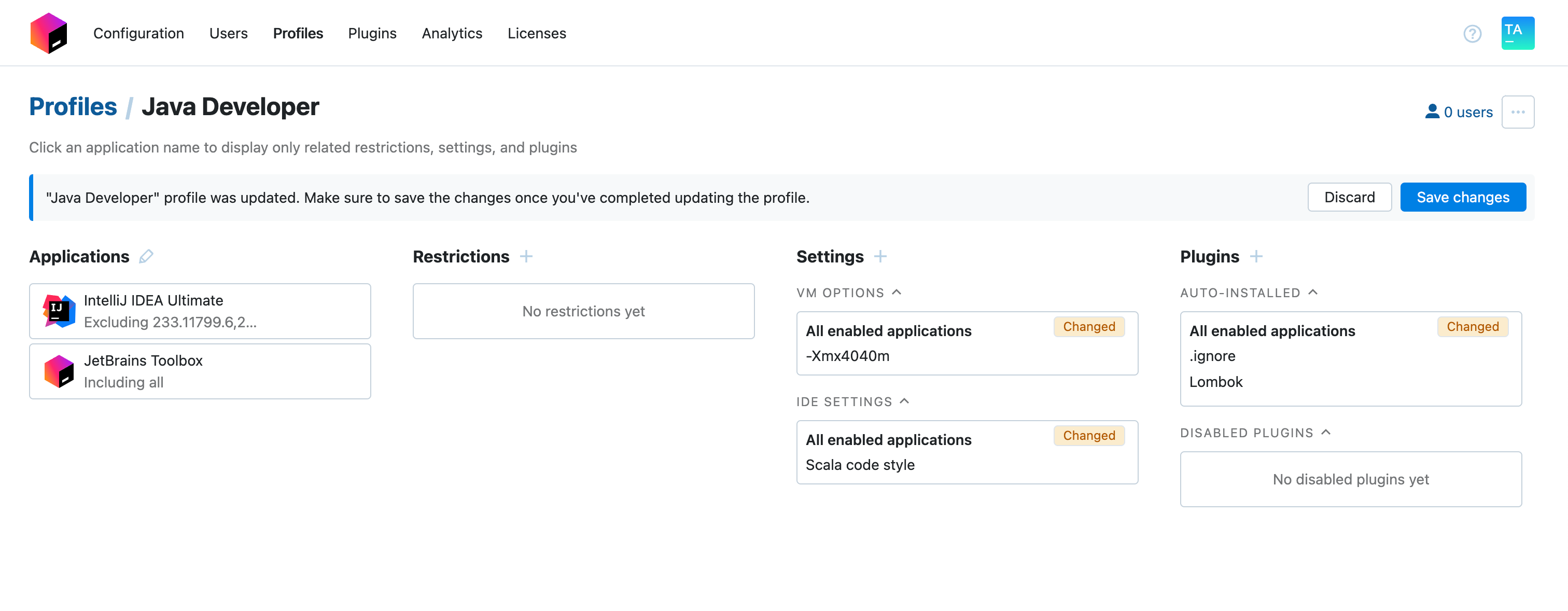 Example profile