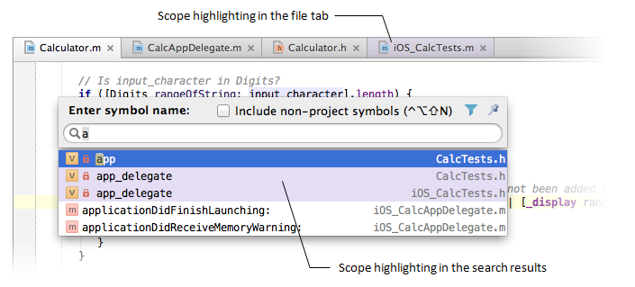 AppCodeScopeHighlighting