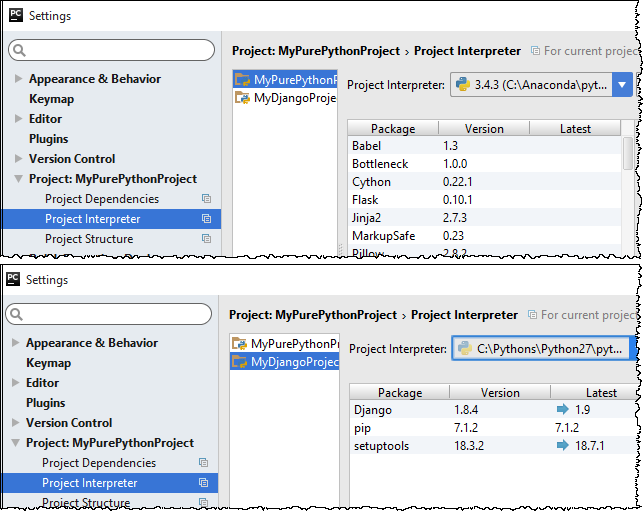 py_project_interpreters_for_different_projects
