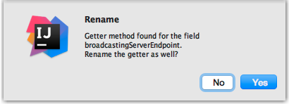 Do you want to rename the getter?