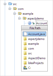 file path menu