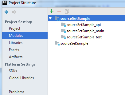 gradle source sets project structure