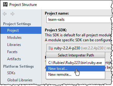 ij configure ruby sdk new1