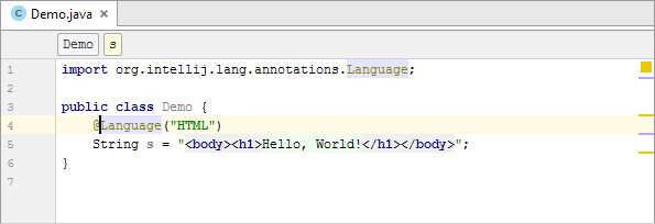 java inject annotation html injected