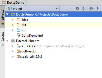 project view dotty