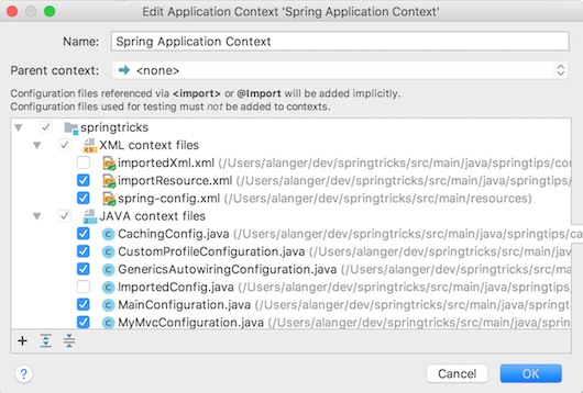 spring edit app context