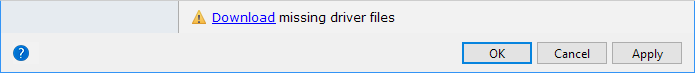 DBDownloadMissingDriverFiles