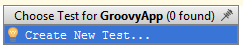 choose test for Groovy