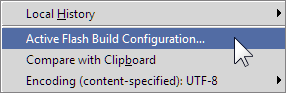 flex build config