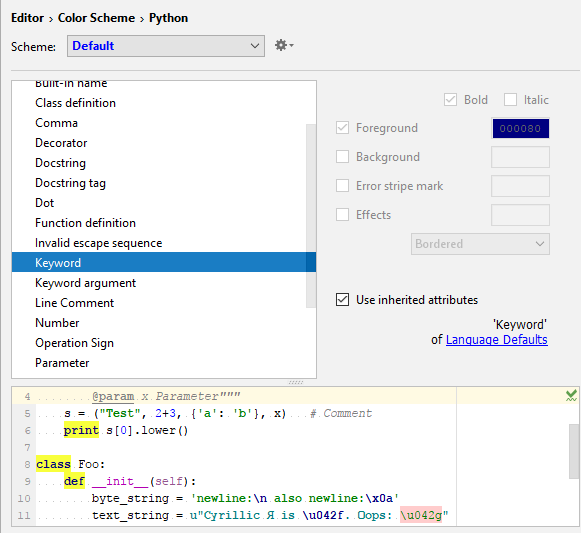 pe use inherited attributes pe use inherited attributes