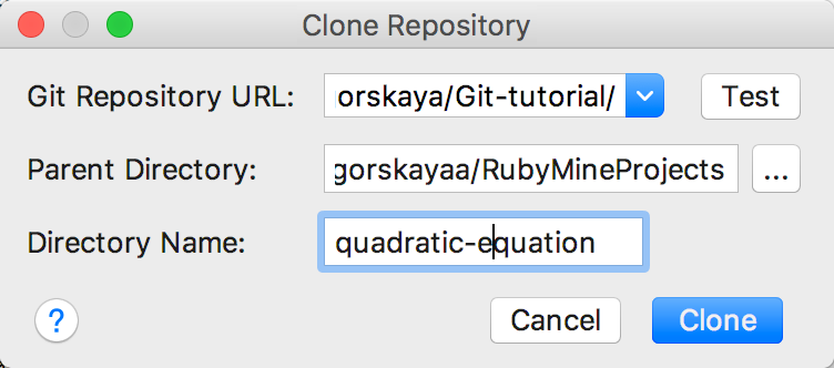 rm clone git repository