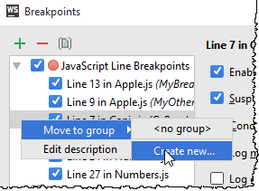 ws move breakpoint to group