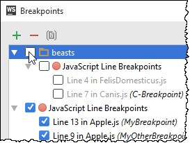 ws toggle group of breakpoints