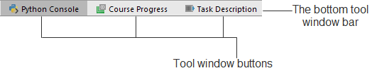 pe tool window bar and buttons pe tool window bar and buttons