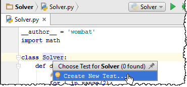 py create test solver