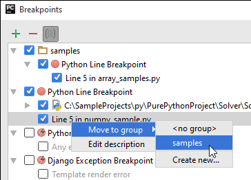 py move breakpoint to existing group