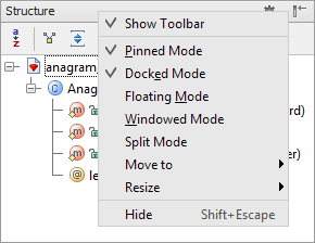 rm tool windows title bar