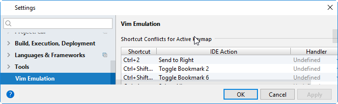 vim emulation page