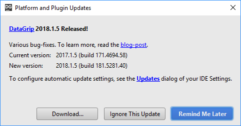 db update restart