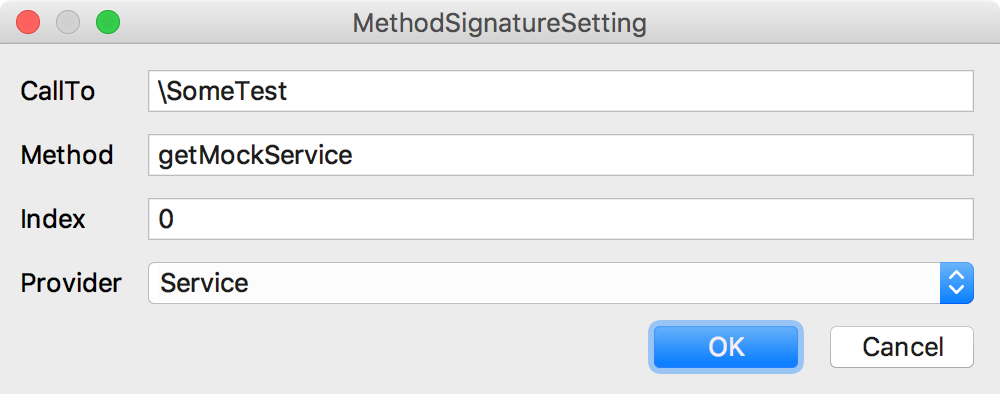 ps symfony create helper function method signature setting