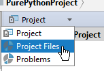 py scopes in project tool window