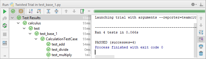 py twisted trial tests passed