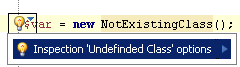 undefined class