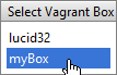 vagrant select box