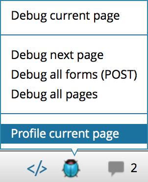 ps zend profile current page