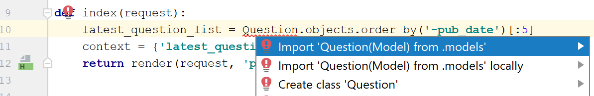 python_import1. choose imported classes