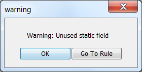 Warning Dialog